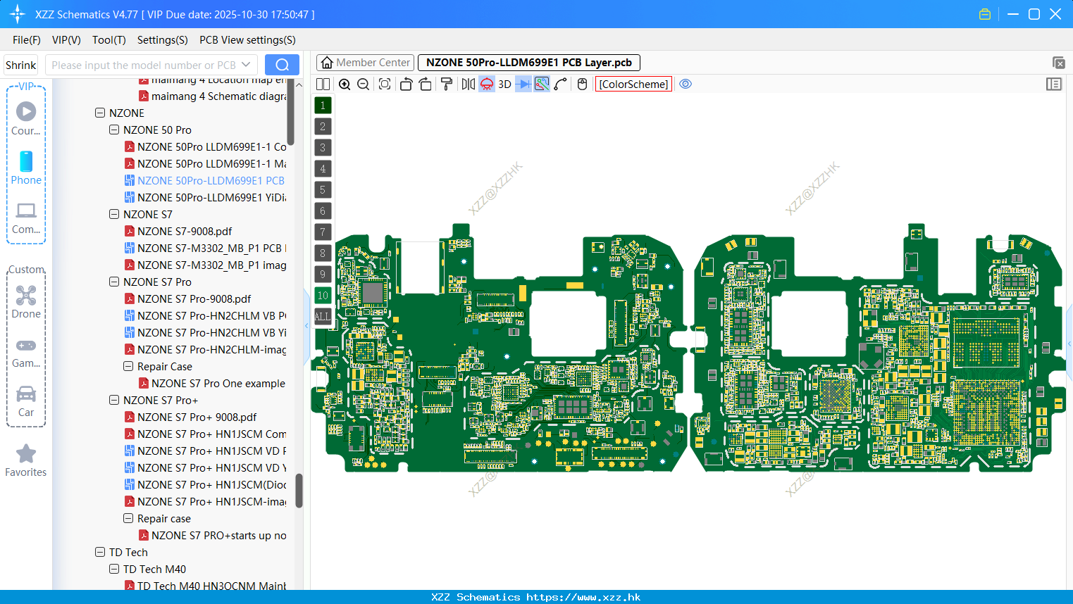 Huawei NZONE 50Pro-LLDM699E1 PCB Layer